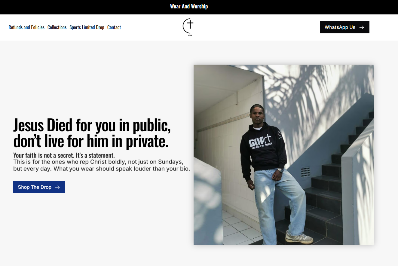 Wear and Worship Website
