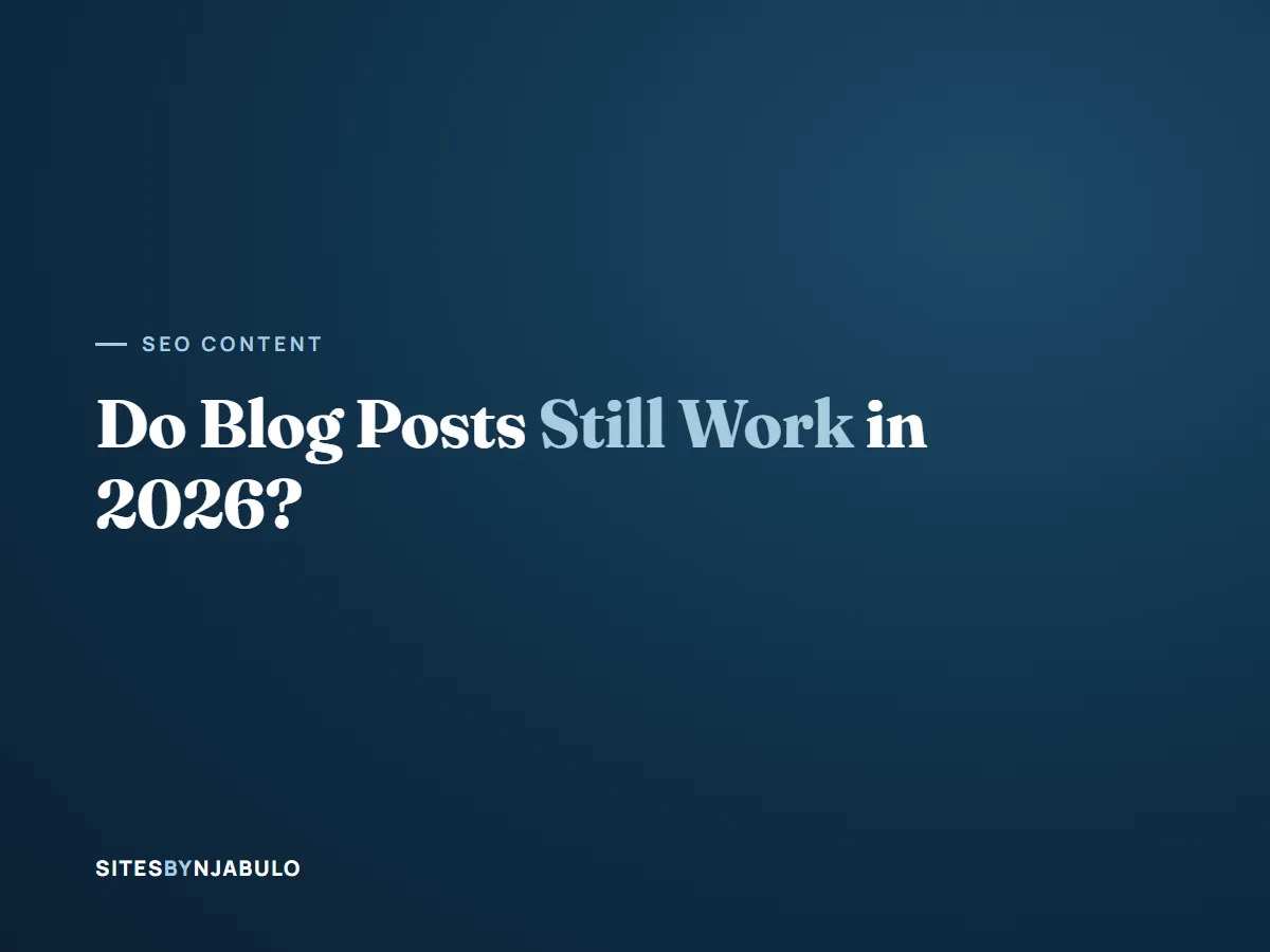 Do Blog Posts Still Work in 2026?