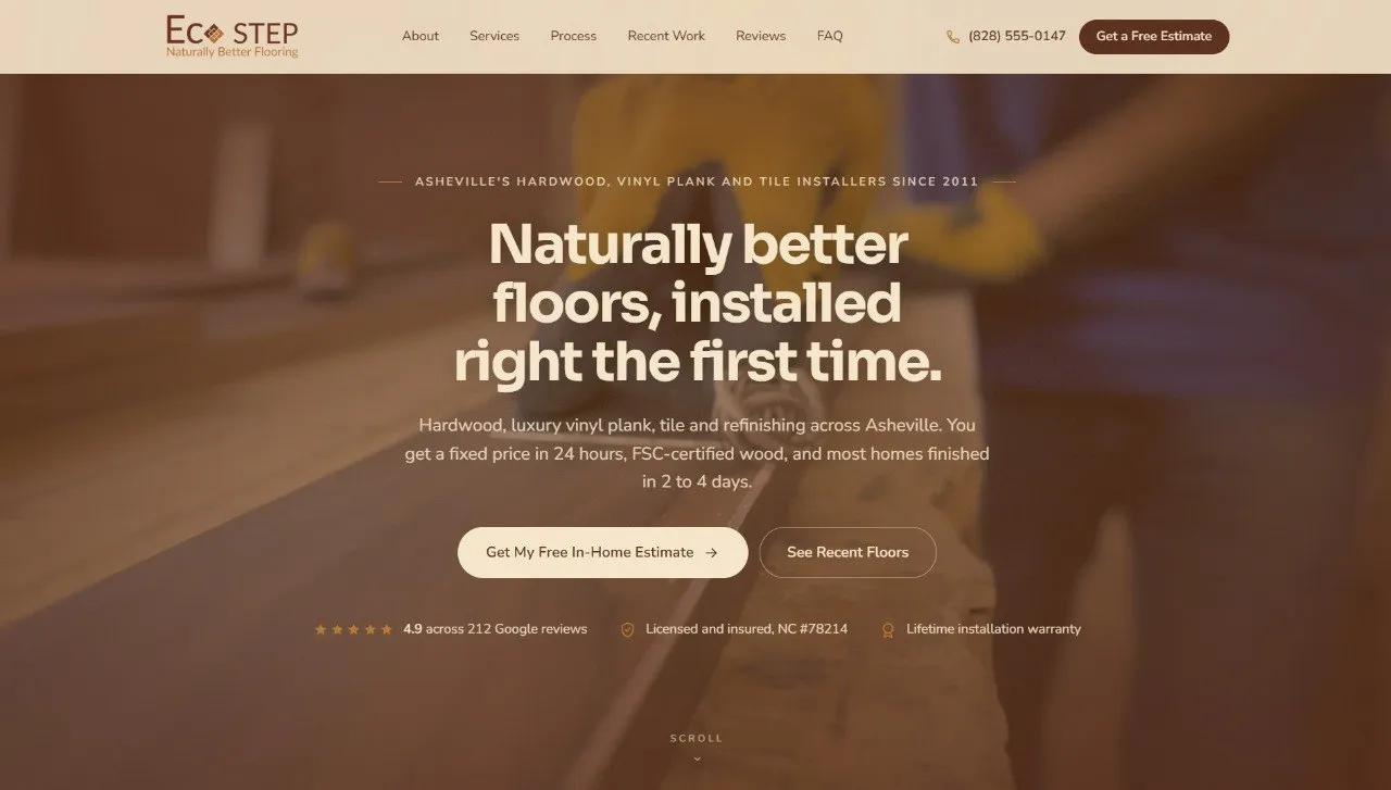 Eco Step Flooring Website