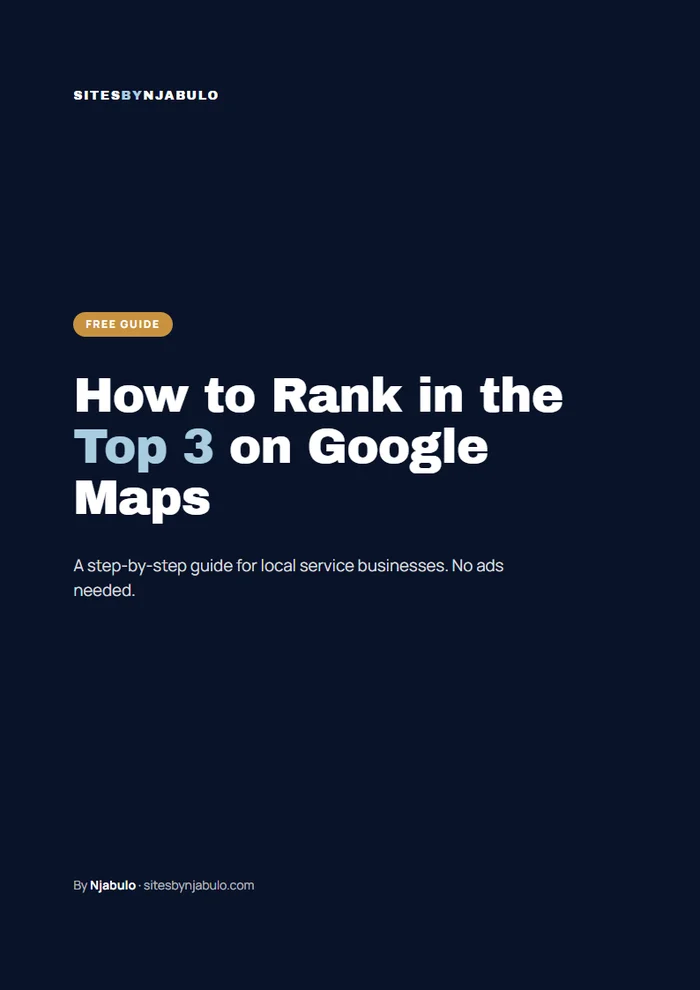 Cover of the guide: How to Rank in the Top 3 on Google Maps