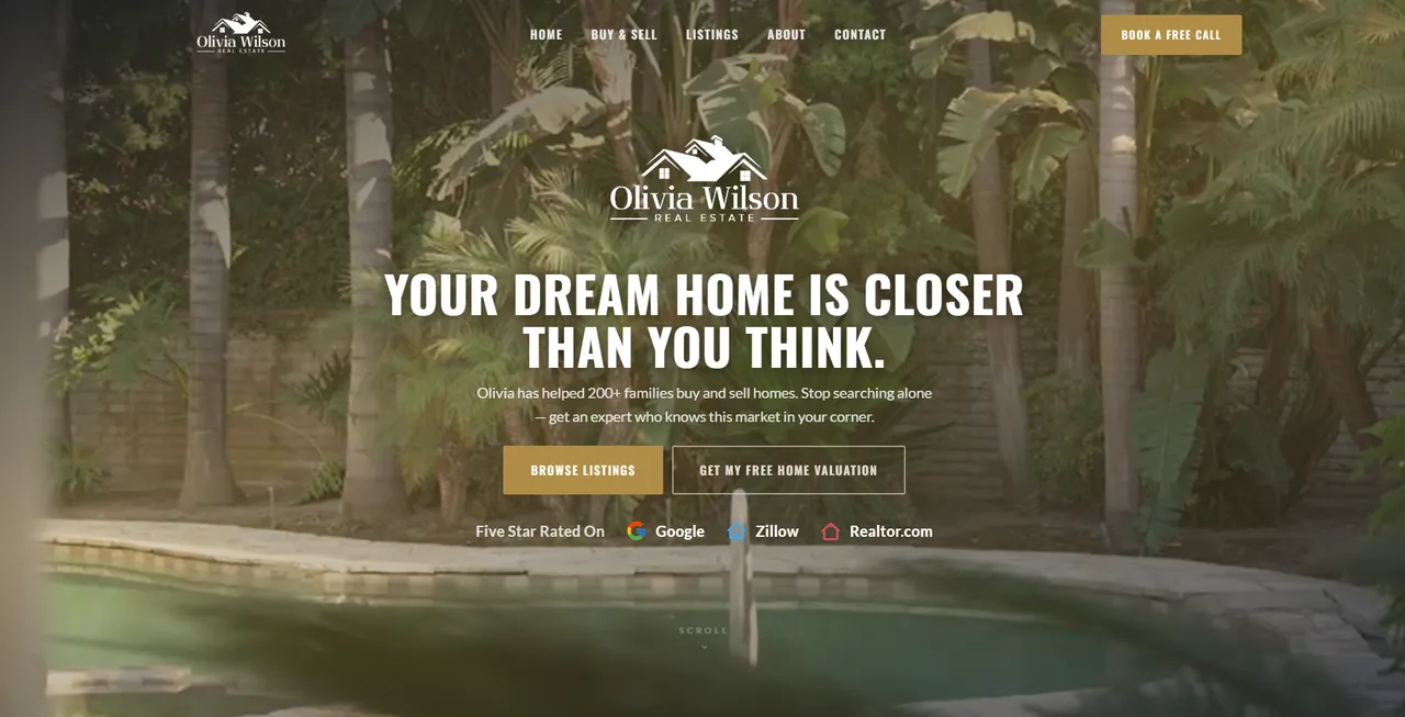 Olivia Wilson Real Estate Website